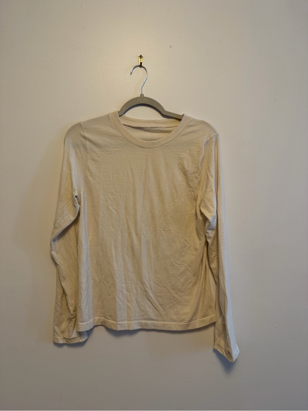 Athleta Long-Sleeve Crewneck Top - Cream